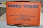 Niob Set 4 Lionel 6-27767 Santa Fe Streamlined Blue Stripe Passenger Cars Read. Fixed Price $200.00.