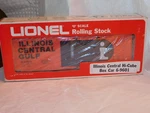 Lionel # 6-9601 Illinois Central High Cube Boxcar. Fixed Price $12.50.