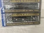 Walthers Pullman Heavyweight 6-3 #932-10405 & Solarium-obs #932-10455 Up Gray. Fixed Price $110.00.