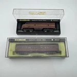 Vintage Bachmann Diesel Train Pennsylvania Engine 9710 Cars 4311 Scale- Untest. Fixed Price $40.00.