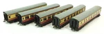 Used Hornby Doublo Tinplate Stanier Blood Custard Coaches (set Of 5). Fixed Price $98.99.