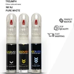 For Triumph Nk Nj Pure White Touch Up Paint Scratch Repair Remove Kit Set Pen. Fixed Price $19.86.
