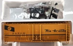 Ho Scale Con-cor, PS-1 Pd Box Car Kit Rio Grande #001-009461. Fixed Price $13.00.