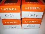 Lionel 2412-2412-2414-2416 Licensed Reproduction Boxes. Fixed Price $26.95.