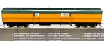 Ho Walthers 932-10506 Acf 70' Heavyweight Baggage Car Chicago North Western Cnw. Fixed Price $129.99.