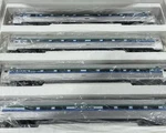 Mth Premier Cal Train Amfleet 4 Car Passenger Set 20-6521 ***broken Couplers***. Fixed Price $199.99.