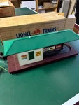 Vintage Lionel #356 Operating Freight Station Original Box W/ 2 Luggage Carts. Fixed Price $39.00.