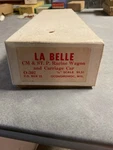 La Belle O-302 1/4" Scale Cm & St P Racine Wagon Carriage Wood Model Kit. Fixed Price $44.95.