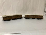 2 X Hornby Oo Gauge Railway Carriages 3RD Lner Teak Tinplate 45401. Fixed Price $71.50.
