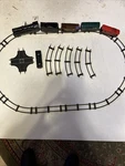 Vintage Marx Marline Wind-up Tin Train Set Nyc 5 Cars + Curved & Straight Tracks. Fixed Price $159.99.