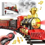 Christmas Train Set With Remote Control Smoke. Lights. And Sound. Classic Electr. Fixed Price $88.79.