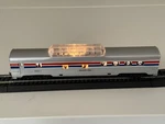Life-like Ho Scale Amtrak Silver Inn #8053 Railroad Passenger Dome Dining Car. Fixed Price $15.99.
