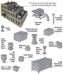 Walthers Cornerstone Ho Scale Building/structure Kit Roof Details. Fixed Price $9.99.