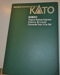 Kato Scale #106-9706 Verginia Railway Express Gallery Bi Level Commuter Set. Fixed Price $369.95.