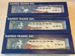 Rapido Ho Scale Trinity Railway Express Tre Bilevel Commuter Car , 3 Set. Fixed Price $280.00.