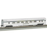 New Bachmann B&o Silver With Blue Stripe 85 Ft Coach Lighted Interior. Fixed Price $51.99.