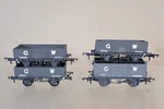Cooper Craft Hornby Slaters Kit Built Rake Of 4 Gwr Grey Open Plank Wagon Om. Fixed Price $42.82.