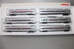 Rklin 43600 Passenger Car Set Amtrak H0 3-RAIL Silver Ct. Fixed Price $242.60.