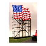 Miller Engineering Ho & Scale Large Roadside American Flag Billboard 4071. Fixed Price $42.36.