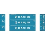 Athearn ATH17400 40' Low-cube Container Hanjin #1 (3) Scale. Fixed Price $39.99.