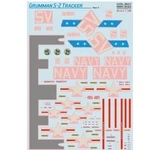 Print Scale 48-217 Waterslide Decal For Airplane 1:48 Grumman S-2 Tracker Part. Fixed Price $30.84.