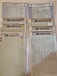 (8) Microscale Decal Ho Lot - Sf, Bn Passenger Cars, Extended Sp Roman Gold. Fixed Price $19.88.