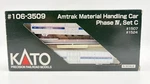 Kato Scale 106-3509 Amtrak Material Handling Car Phase , Set #1507 #1524. Fixed Price $77.49.