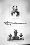 Original Old Antique Print 1879 Lionel Dawson Sword Sir Evelyn Wood Vase Buller. Fixed Price $25.49.