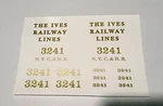 Ives Std Gauge 3241 Loco Engine (not Included) Metallic Gold Water Decals Look!. Fixed Price $11.00.