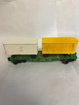 Lionel Flat Car #9122 Northern Pacific Piggyback W/ Trailers 0-027. Fixed Price $7.43.