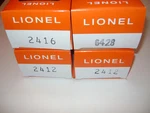 Lionel 2412-2412-2416-6428 Licensed Reproduction Boxes. Fixed Price $24.95.