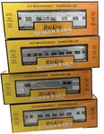 Mth King 4 Car Illuminated W/interiors Passenger Set Rugged Rails Nyc. Fixed Price $160.00.
