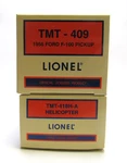 Lionel TMT-411 Truck-heli Set: TMT-409 Ford Pickup & TMT-418H-A Helicopter. Fixed Price $47.99.