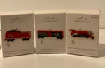 2009 Hallmark Keepsake Ornaments Holiday Red Mikado Lionel Set Of 3 New Open Box. Fixed Price $49.95.