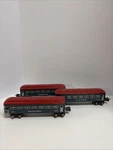 Lionel Prewar 2640/2640/2641 Blue Alum Roofs Passenger Cars. Fixed Price $129.95.