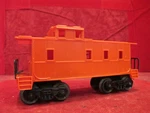 Lionel O27 Scale Undecorated Red Caboose. Fixed Price $5.95.