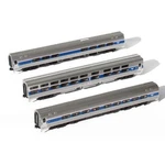 Kato Scale Amfleet Viewliner Phase 3-CAR Set. Fixed Price $76.95.