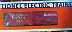 Lionel 6-19900 1987 Toy Fair Boxcar **new**. Fixed Price $9.99.