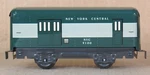 New/modern Marx 9100 Green Nyc Baggage Passenger Car (4-WHEEL) O-gauge (no Box). Fixed Price $79.99.