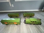 Lionel Prewar Standard Gauge Green 318E Locomotive, 309 310 312 Cars Vintage. Fixed Price $450.00.