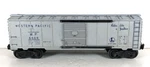 Lionel No. 6464-1 Western Pacific Box Car, Silver. Fixed Price $19.95.