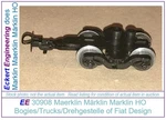 309080 New Marklin Ho Drehgestell 4147 + Fiat Eurofima. Fixed Price $22.22.