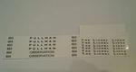 Lionel 603-603-604 Red Comet Passenger Car Black Waterslide Decals Set Nice Look. Fixed Price $8.00.