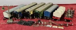 Set Of 7 Paya Electrified Wagons. Tin. Scale Circa 1950.. Fixed Price $900.00.