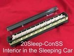 Passenger Car Interior Kit For The Con-cor 72FT Duplex Sleeper Ho. Fixed Price $26.95.