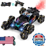 Lcimg Cool 6 Wheel Gesture Control Rc Stunt Car, Double Sided Climbing With Musi. Fixed Price $82.56.