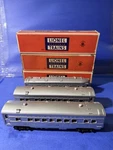 Lionel Postwar 2421/2422/2423 Passenger Cars W/boxes. Fixed Price $200.00.