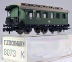 Scale Fleischmann 8073 2ND Class Passenger Car Payload Compartment, New In Box. Fixed Price $47.06.