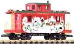 Piko G Scale Christmas Wood Caboose 38967. Fixed Price $121.99.