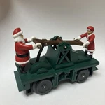 Vintage Lionel 6-18403 Santa & Mrs. Claus Motorized Handcar Brown Handle. Fixed Price $27.99.
